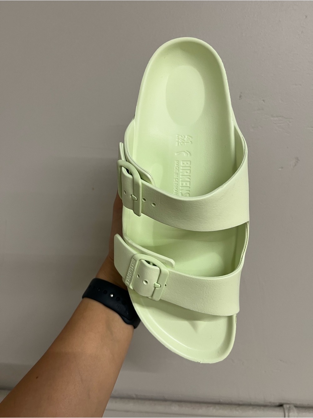 Birkenstock Arizona EVA Sandals in Pale Mint - Picture 2 of 4